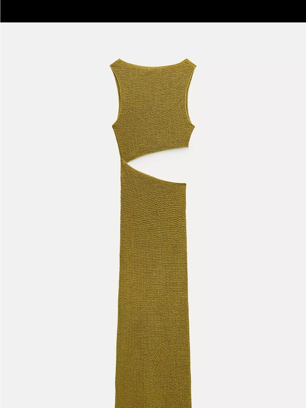 Zara Cut Out Maxi Dress - Olive Green